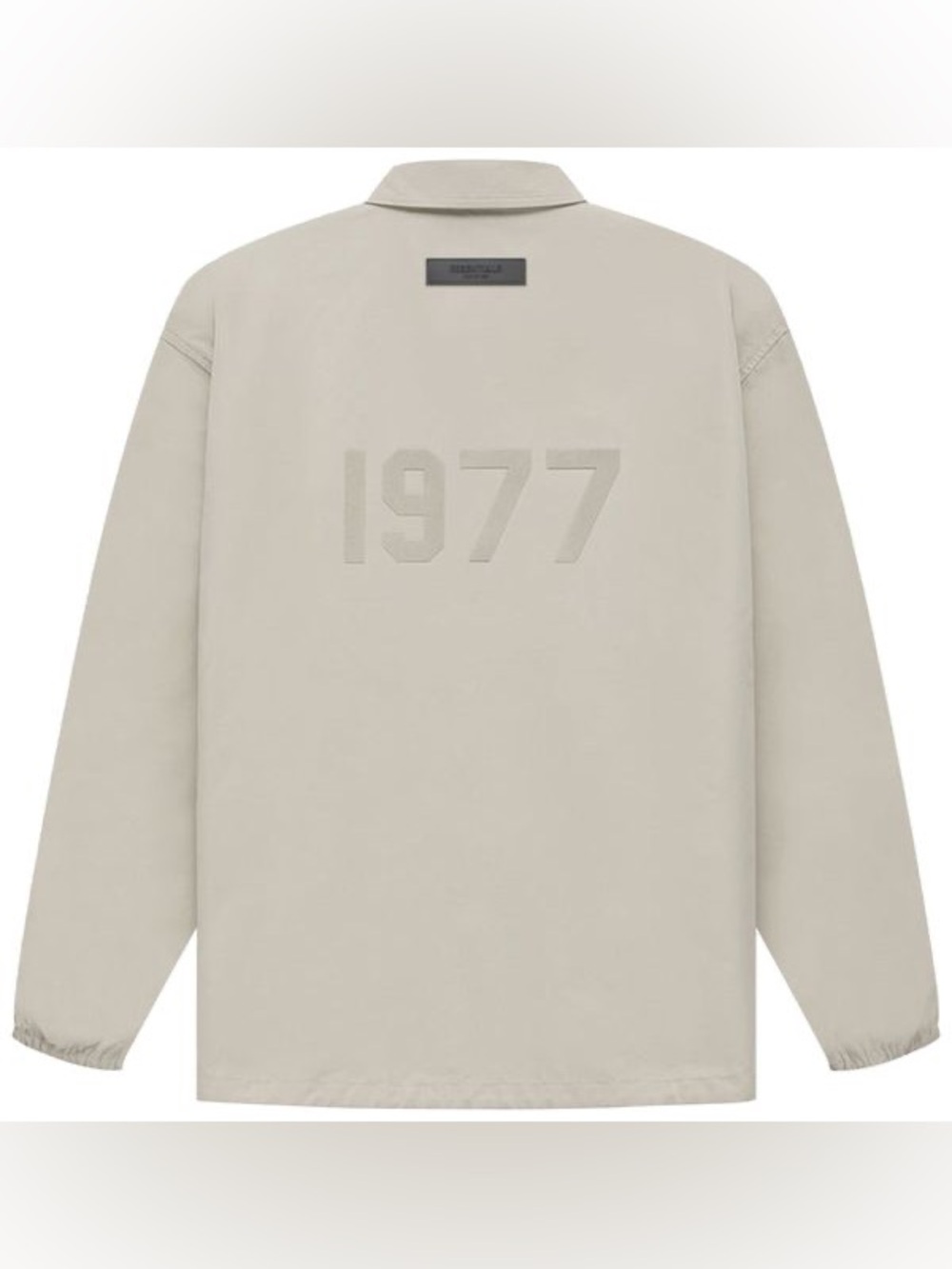 Fear of God Essentials 1977 Nylon Coaches Jacket Cream - Size Large - Like New